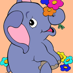 Jigsaw puzzle: Kind elephant