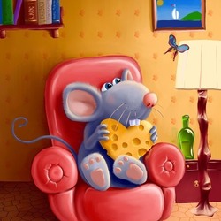 Jigsaw puzzle: The mouse loves cheese