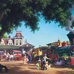 Jigsaw puzzle: Little train station