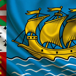 Jigsaw puzzle: Flag of Saint Pierre and Miquelon