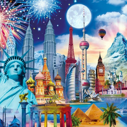 Jigsaw puzzle: Wonders of the world