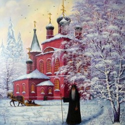 Jigsaw puzzle: Red church