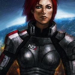 Jigsaw puzzle: Commander Shepard