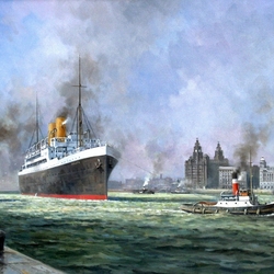 Jigsaw puzzle: Arrival of the Canadian liner 