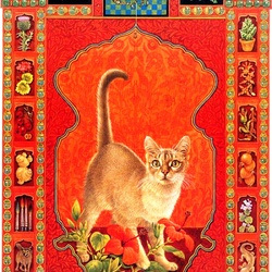 Jigsaw puzzle: Cat horoscope (Scorpio)