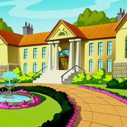 Jigsaw puzzle: House with columns