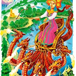Jigsaw puzzle: The Princess and the Serpent-Gorynych