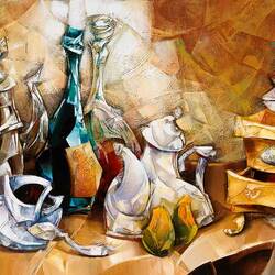 Jigsaw puzzle: Still life with a cup of coffee