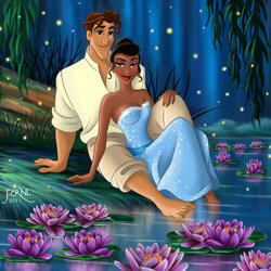 Jigsaw puzzle: Tiana and Prince Naveen