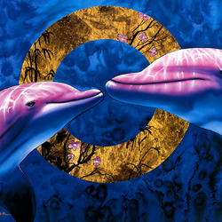 Jigsaw puzzle: Pink dolphins