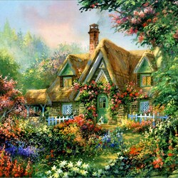 Jigsaw puzzle: Cozy cottage