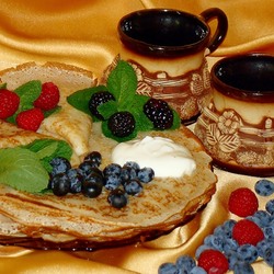 Jigsaw puzzle: Pancakes with berries