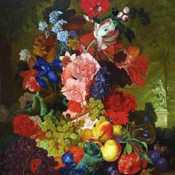Jigsaw puzzle: Imitation of Flemish painting. Still life with flowers