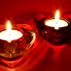 Jigsaw puzzle: Two candles