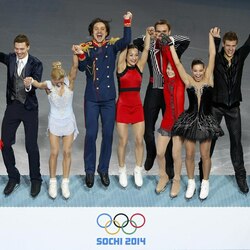 Jigsaw puzzle: A team of Russian figure skaters