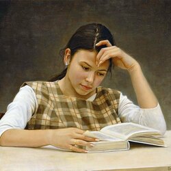 Jigsaw puzzle: Reading girl