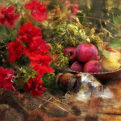 Jigsaw puzzle: Still life on an old chest