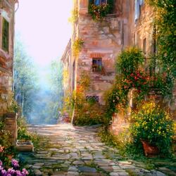 Jigsaw puzzle: Tuscan sketch