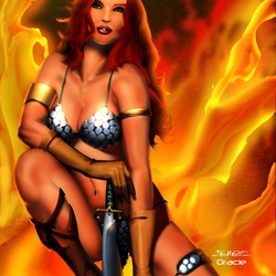 Jigsaw puzzle: Red Sonja