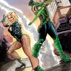 Jigsaw puzzle: Black Canary and Green Arrow