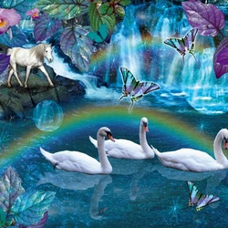 Jigsaw puzzles on topic «Swans»