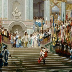 Jigsaw puzzle: Reception of the Prince of Condé by Louis XIV at Versailles in 1674