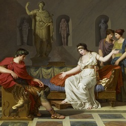 Jigsaw puzzle: Cleopatra and Octavian