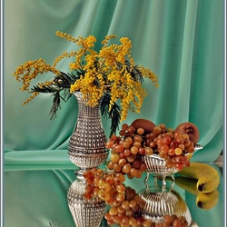 Jigsaw puzzle: Still life with mimosa
