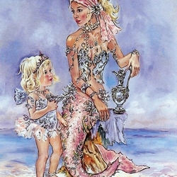 Jigsaw puzzle: The little mermaid with her friend