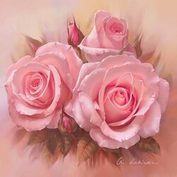 Jigsaw puzzle: Pink roses