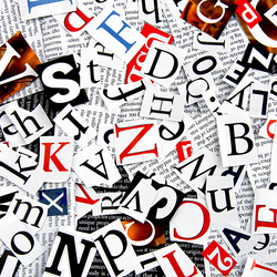 Jigsaw puzzle: Letters