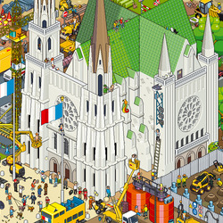 Jigsaw puzzle:  Chartres Cathedral