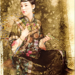 Jigsaw puzzle: Chinese woman in national dress