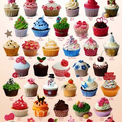 Jigsaw puzzle: Cupcakes