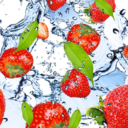 Jigsaw puzzle: Strawberry and water