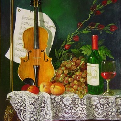 Jigsaw puzzle: Still life with violin