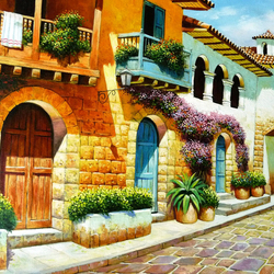 Jigsaw puzzle: On a quiet street