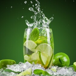 Jigsaw puzzle: Lime cocktail
