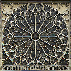 Jigsaw puzzle: Stained Glass of Notre Dame Cathedral