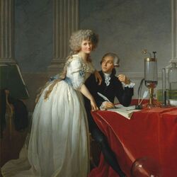 Jigsaw puzzle: Antoine Laurent Lavoisier and his wife Maria Anna Pierrette