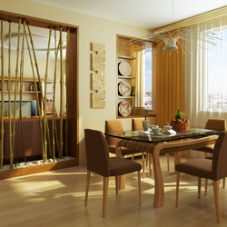 Jigsaw puzzle: Dining room with bamboo