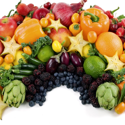 Jigsaw puzzle: Fruit and vegetable rainbow