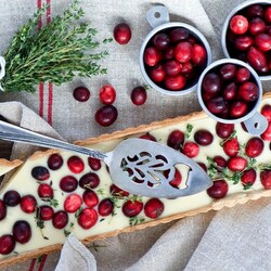 Jigsaw puzzle: Dessert with cranberries