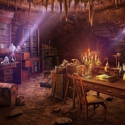 Jigsaw puzzle: Alchemist's office