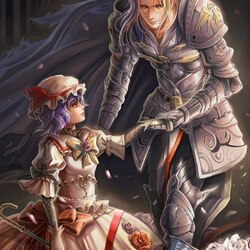 Jigsaw puzzle: Lady and knight