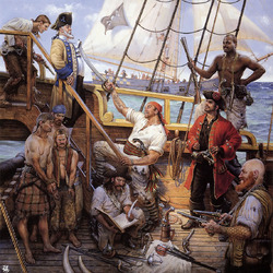 Jigsaw puzzle: Pirates on the ship
