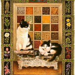 Jigsaw puzzle: Cat horoscope (Libra)
