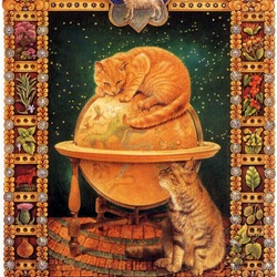 Jigsaw puzzle: Cat horoscope (Aries)