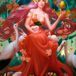 Jigsaw puzzle: Easter goddess