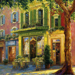 Jigsaw puzzle: Old cafe